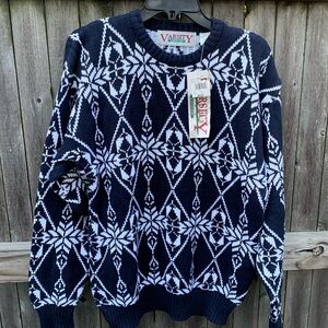 Varsity by Savile Row small vintage cotton winter crew. NWT!!